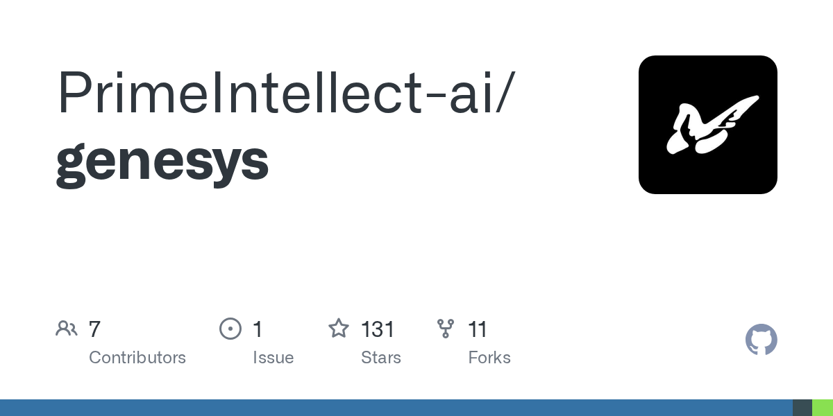 PrimeIntellect genesys repository