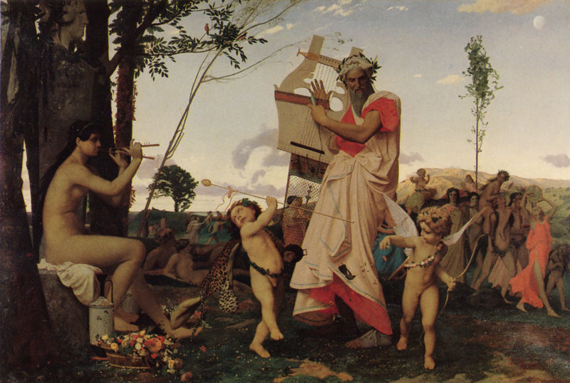 Anacreon, Bacchus und Amor