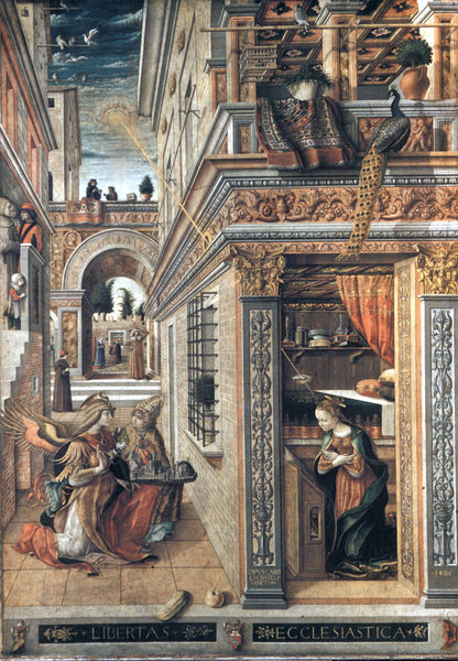 Maria Verkündigung mit dem Emygdius von Ascoli Piceno