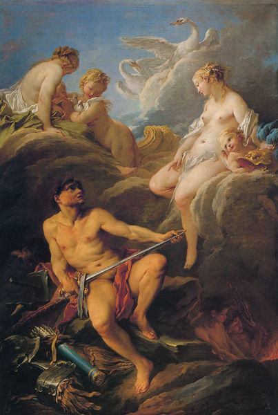 Venus bittet Vulkan um Waffen für Aeneas