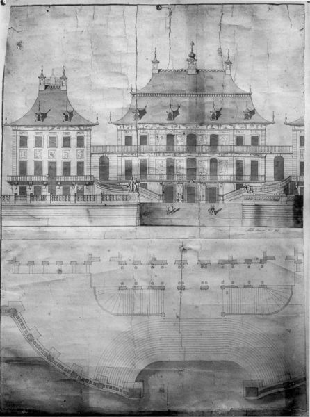 Schloß Pillnitz, Wasserpalais, Entwurf II