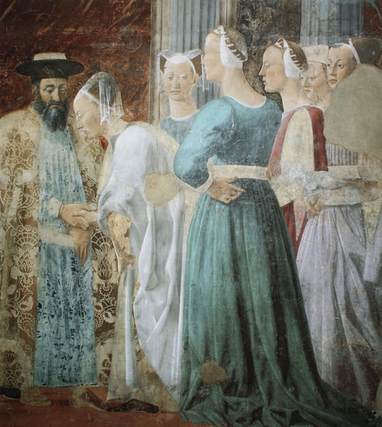 Kreuzeslegende - Begegnung zwischen König Salomon und der Königin von Saba