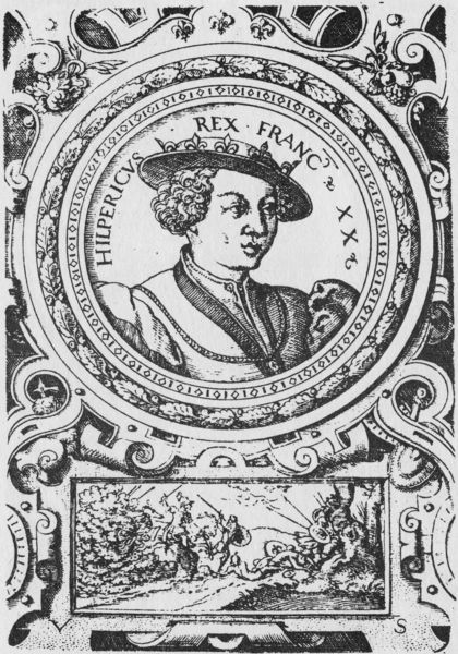 Bildnis von König Chilperich II von Frankreich