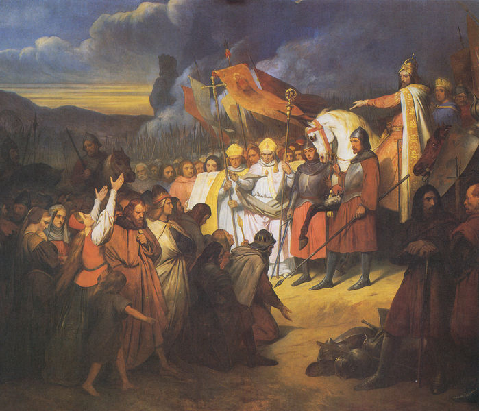 Widukind unterwirft sich Karl dem Großen in Paderborn