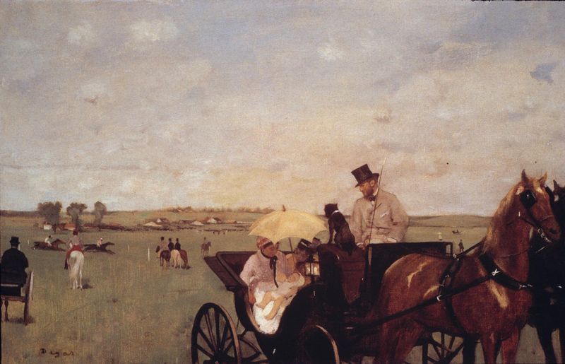 Pferderennen auf dem Land