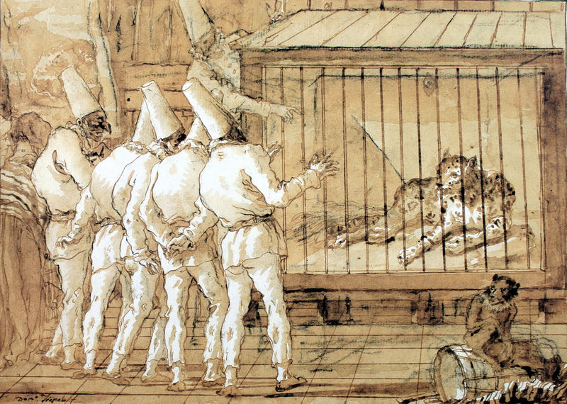 Der Leopardenkäfig (Pulcinella)