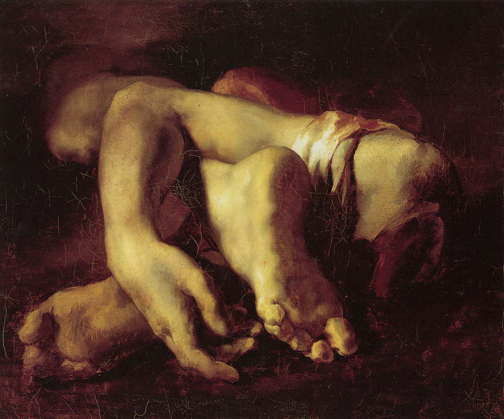 Studie eines Armes und zweier Beine