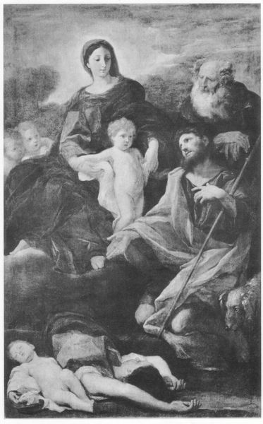 Maria mit Kind, dem heiligen Rochus und dem heiligen Abt Antonius