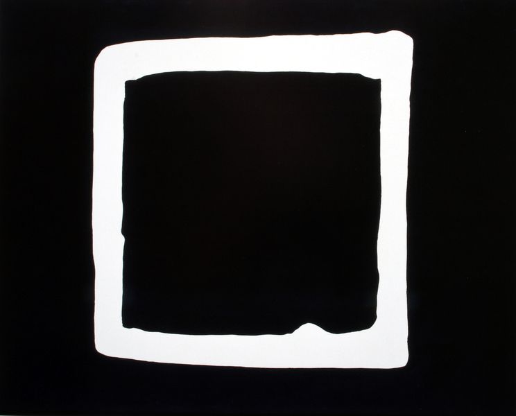 Werk (Weißes Rechteck auf Schwarz)