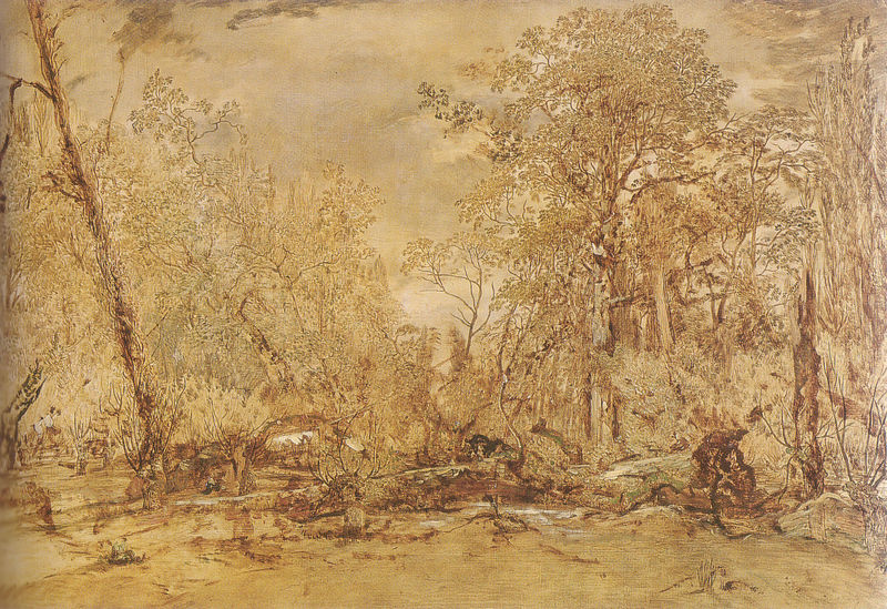 Abbatage d'arbres dans l'île de Croissy ou Le Massacre des Innocents