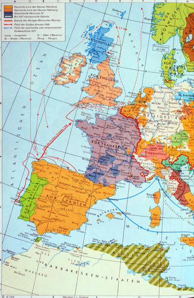 Europa im 16.Jahrhundert (um 1550)