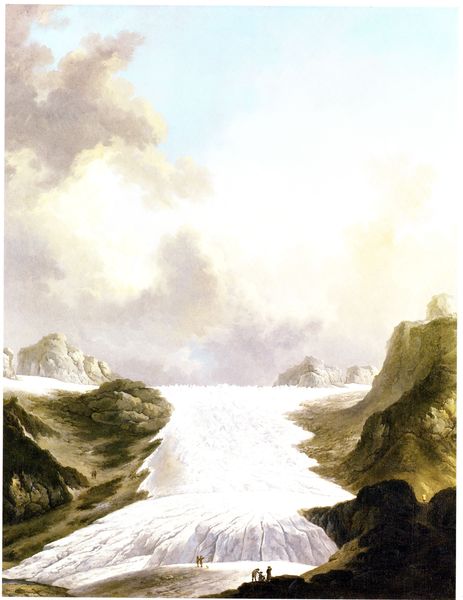 Der Rhônegletscher. Blick nach Nordosten