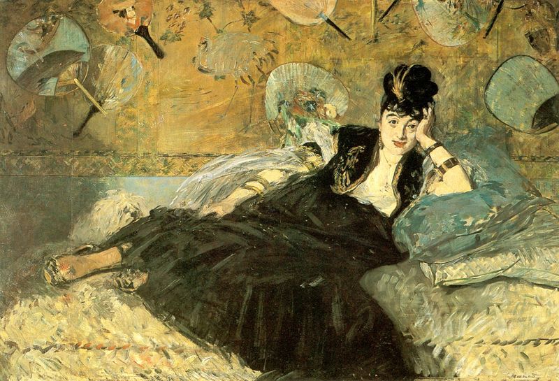 Dame mit Fächer - Portrait der Nina de Callias