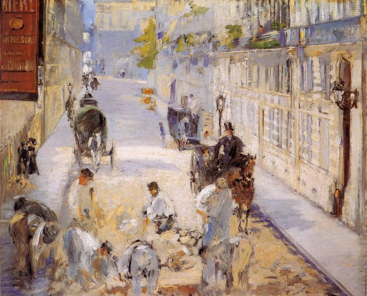 Die Pflasterer in der rue Mosnier