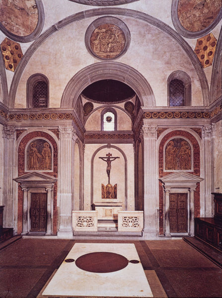San Lorenzo, Sagrestia Vecchia (Altarwand)