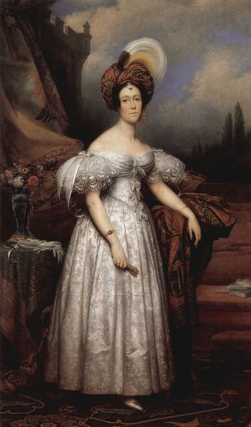 Porträt der Marquise de Béthisy als Orientalin