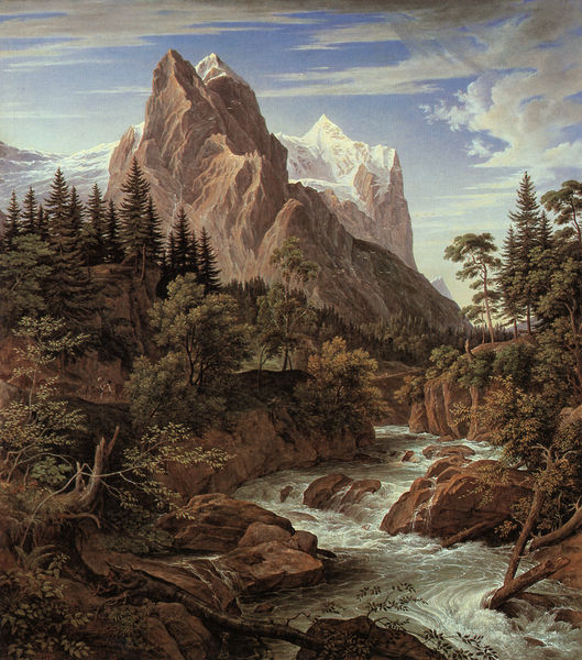 Das Wetterhorn mit dem Reichenbachtal