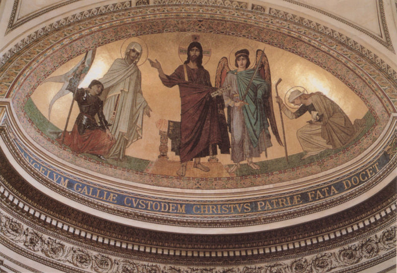 Christus zeigt dem Engel Frankreichs das Schicksal des Volkes