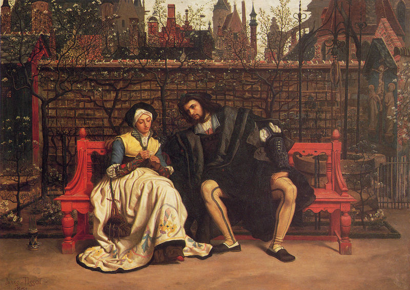 Faust und Margarete im Garten