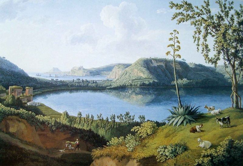 Blick auf den See von Averno I