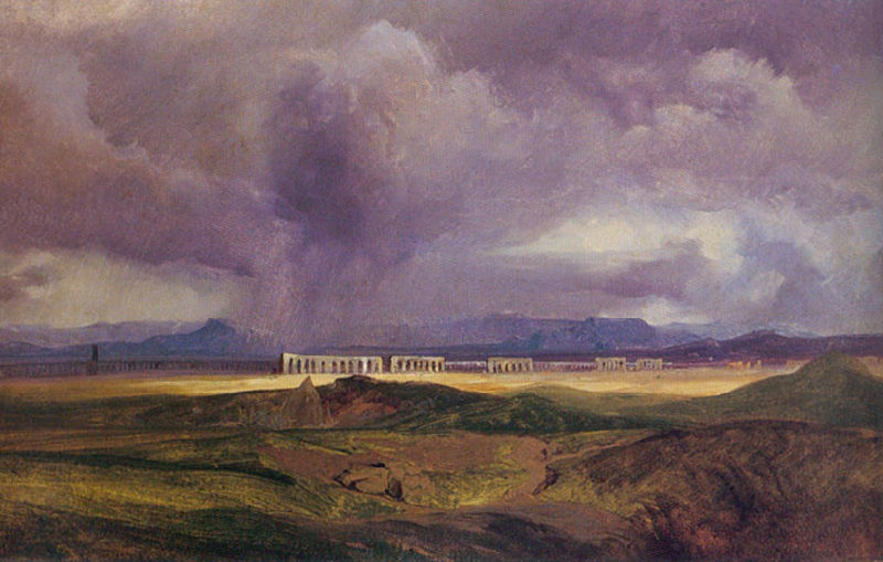 Ein Gewitter in der römischen Campagna