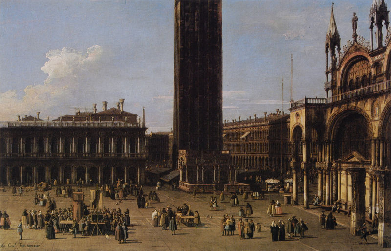 Piazza S. Marco: looking West from the North End of the Piazetta