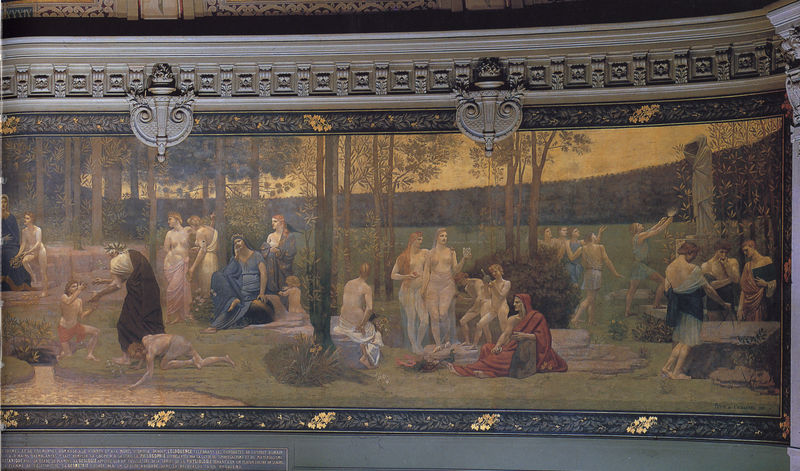 Wandbild in der Sorbonne (rechts)