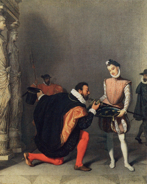 Don Pedro von Toledo küßt den Degen von Heinrich IV.