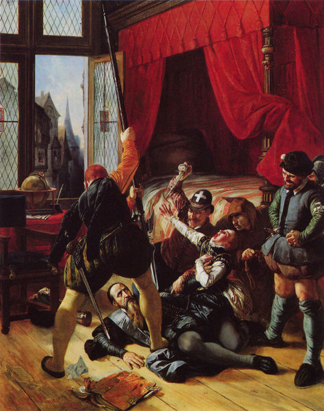 Szene der Bartholomäusnacht: Die Ermordung von Brion, dem Gouverneur des Prinzen von Conti