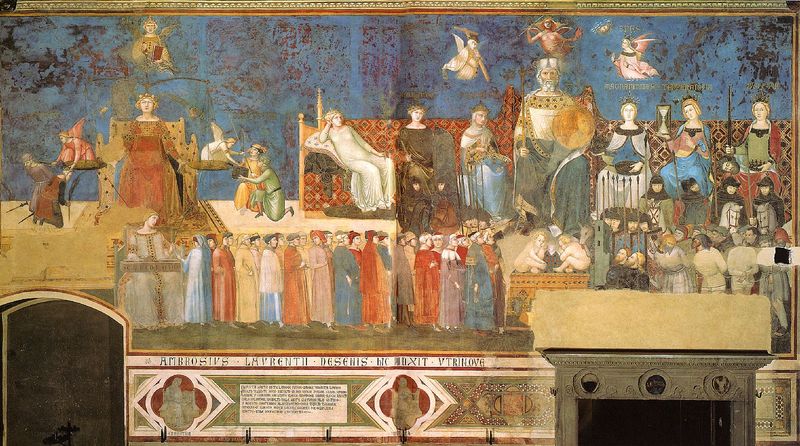 Sala dei Nove im Pal. Pubblico in Siena