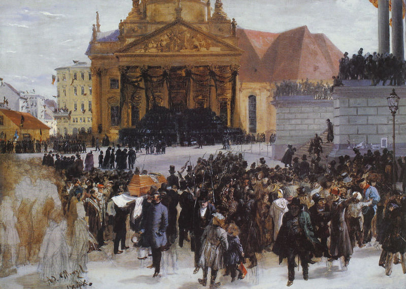 Aufbahrung der Märzgefallenen