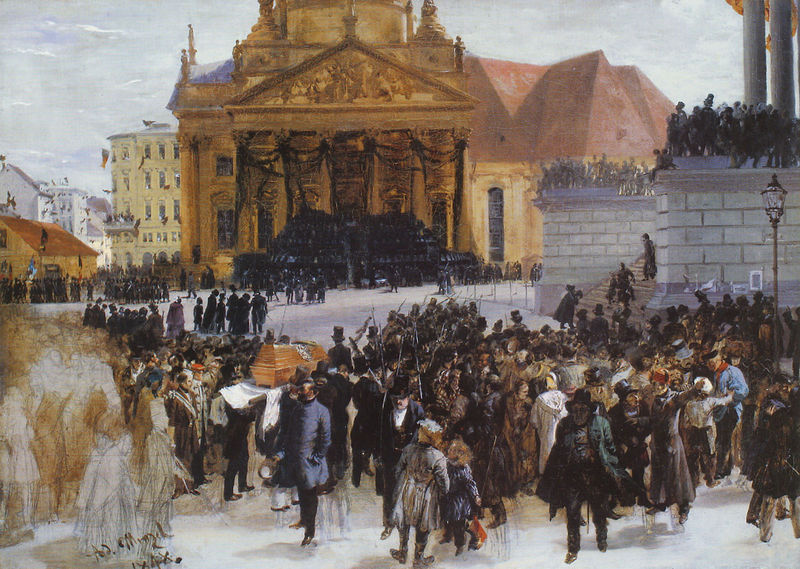 Aufbahrung der Märzgefallenen