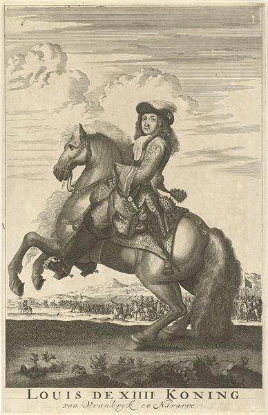 Ruiterportret van Lodewijk XIV, koning van Frankrijk