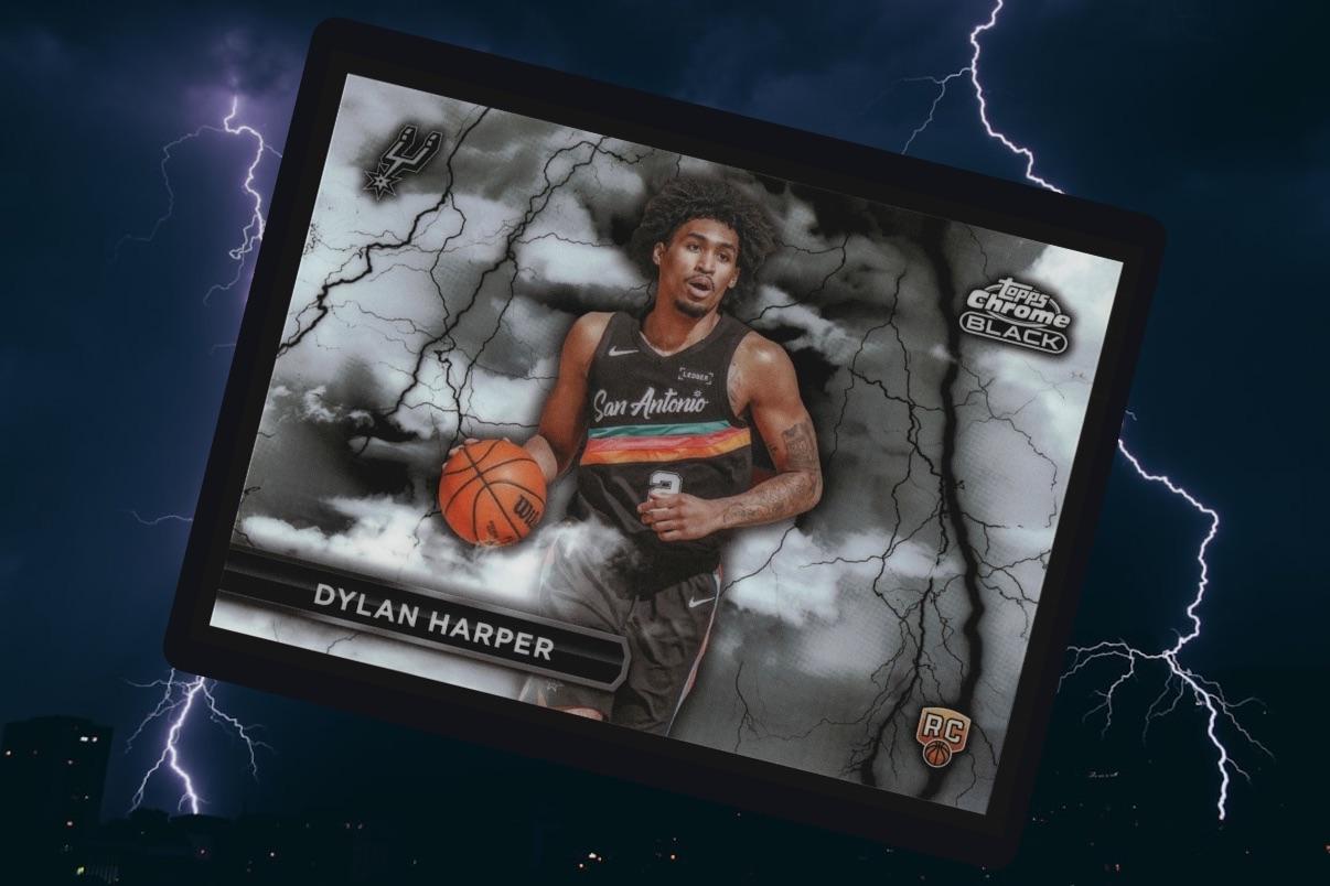 Topps Chrome Black Dylan Harper Black Lightning.