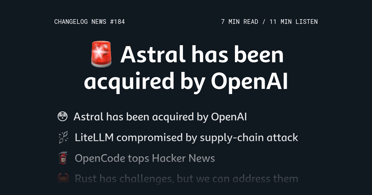 Changelog Astral OpenAI
