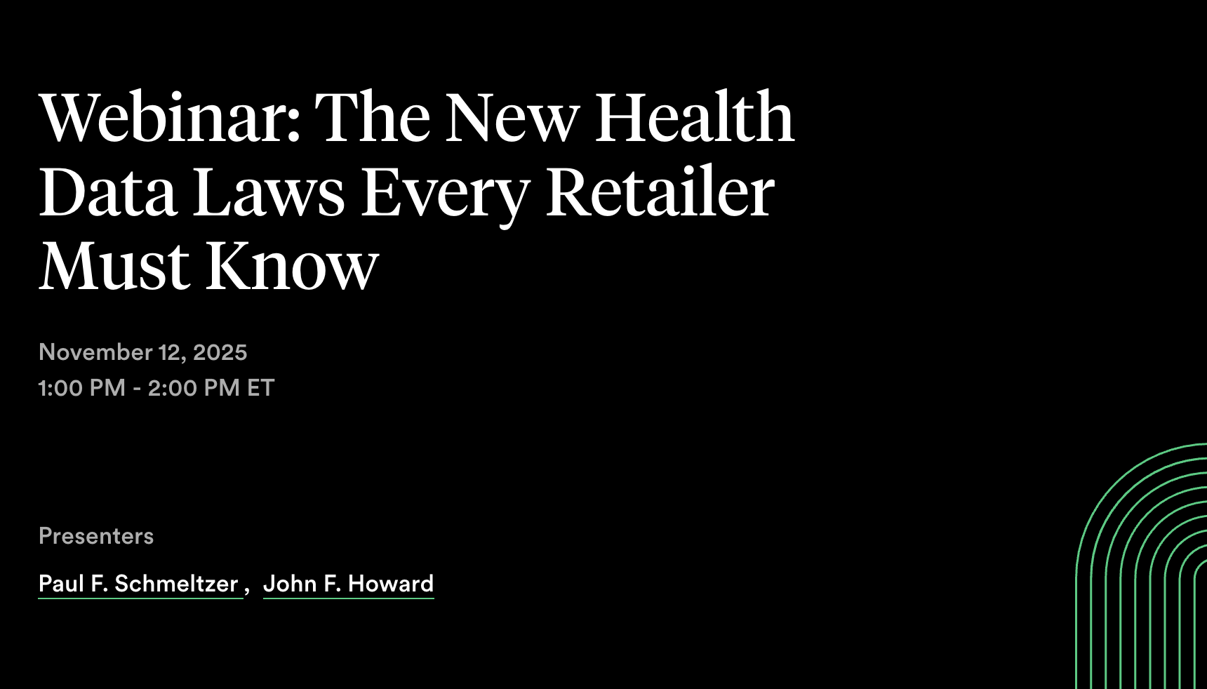 Webinar: The New Health Data Laws Every Retailer Must Know