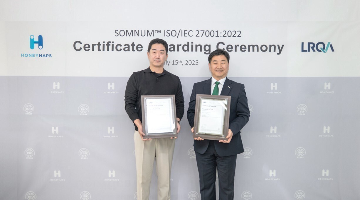 HoneyNaps Achieves HIPAA and ISO/IEC 27001 Certifications for SOMNUM Cloud