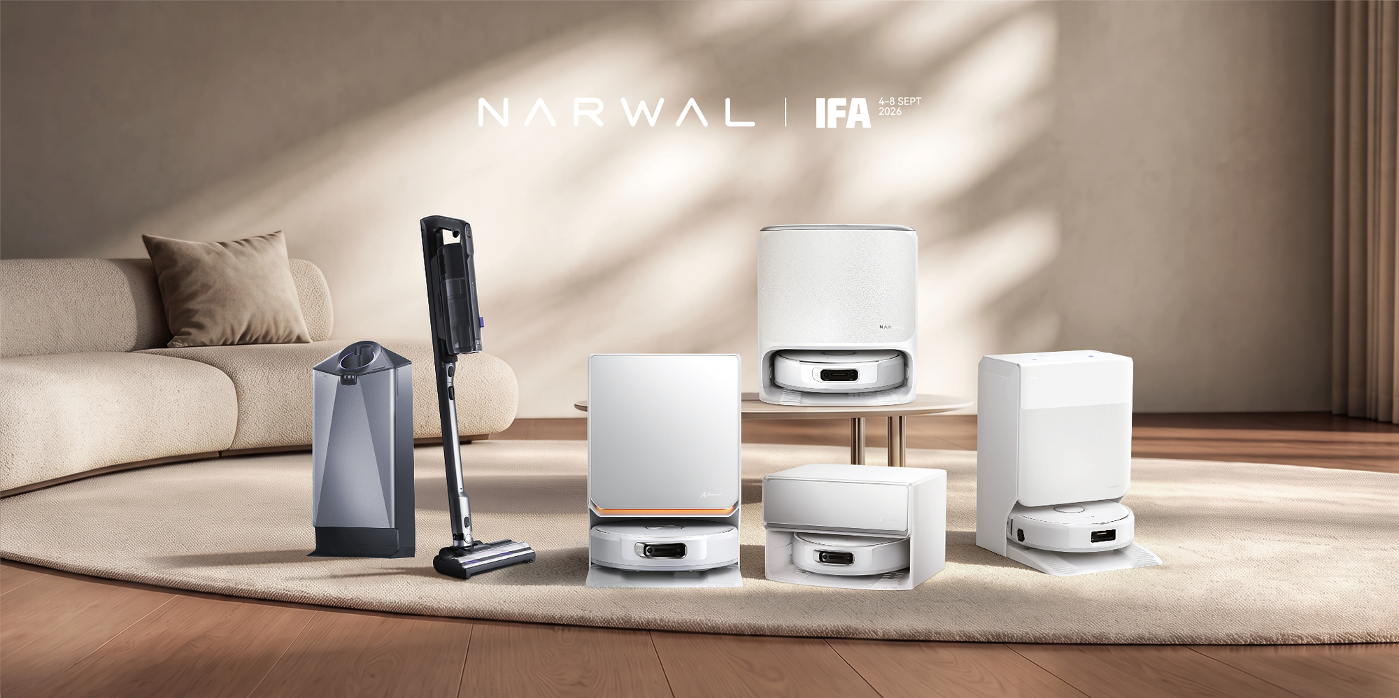 Narwal unveils Freo 20 cleaning robots and V50 Cube at IFA 2026