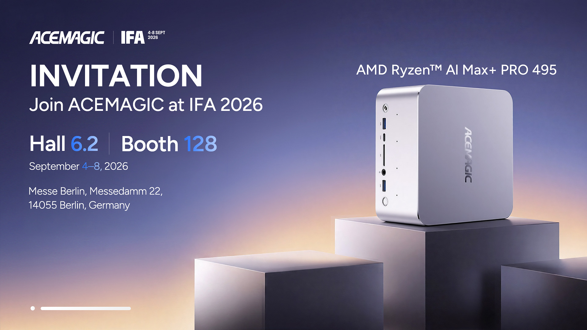 ACEMAGIC Shows Ryzen AI Max+ PRO 495 Mini Workstation at IFA