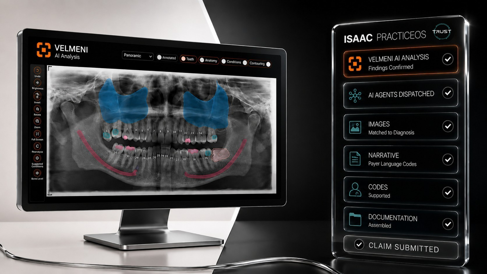 Trust AI Integrates VELMENI Dental Imaging With Isaac PracticeOS