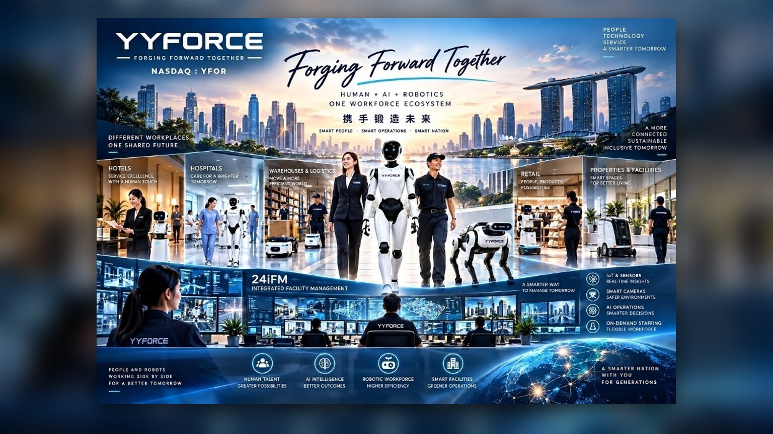 YYForce Outlines 2030 Plan for Human and Robotics Workforce