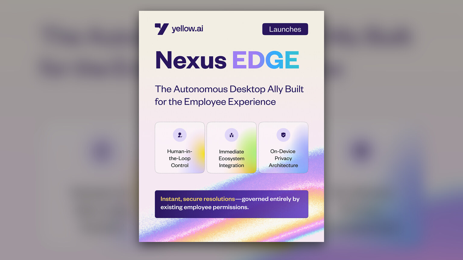 Yellow.ai Launches Nexus EDGE Desktop Agent for Employee Support