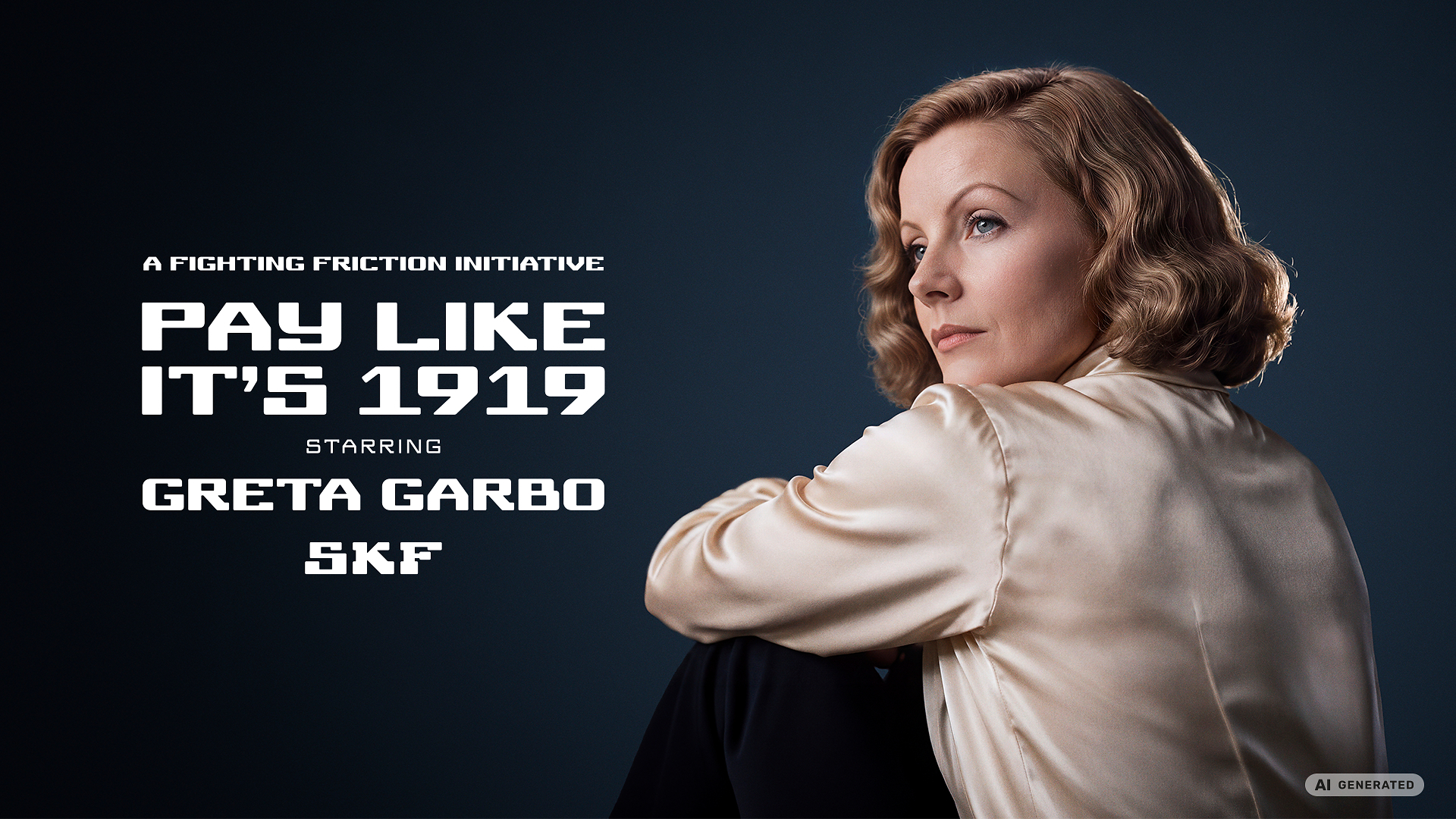 SKF Recreates Greta Garbo With AI for Magnetic Bearing Campaign