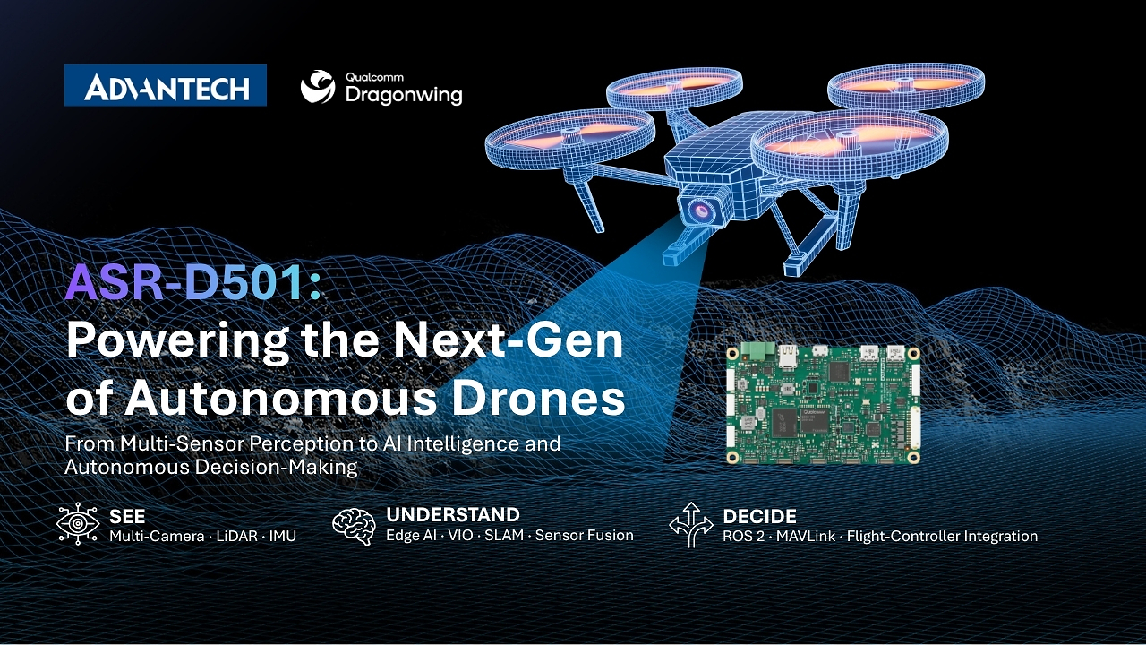 Advantech Launches ASR-D501 Computer for Autonomous Drones