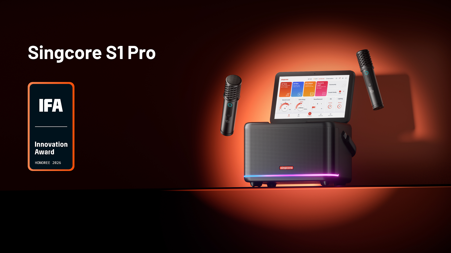 Singcore S1 Karaoke Systems Will Launch on Kickstarter October 27
