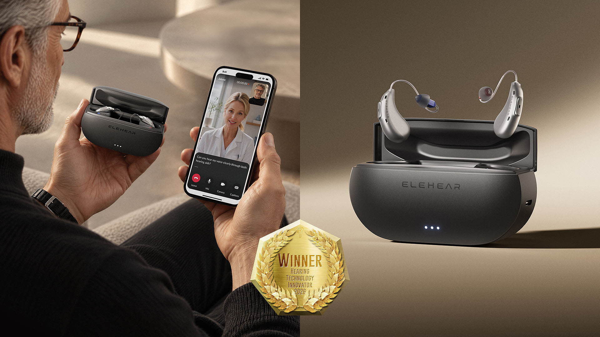ELEHEAR Wins Two 2026 Hearing Technology Awards
