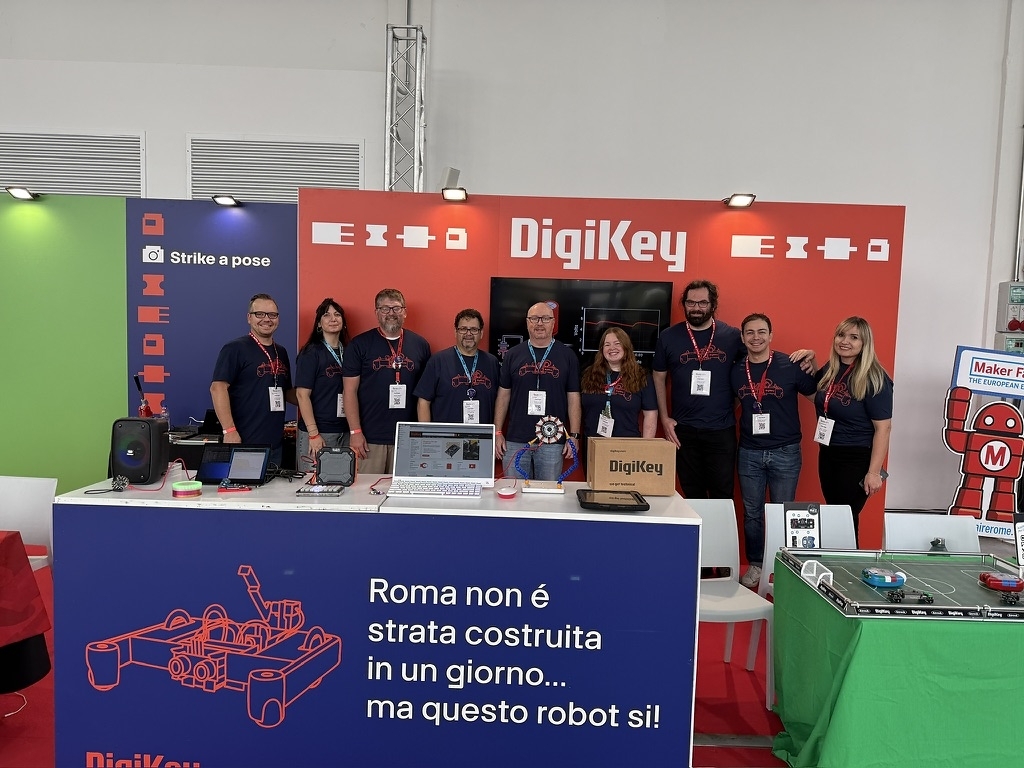 DigiKey to Demo Edge AI Boards and Robots at Maker Faire Rome