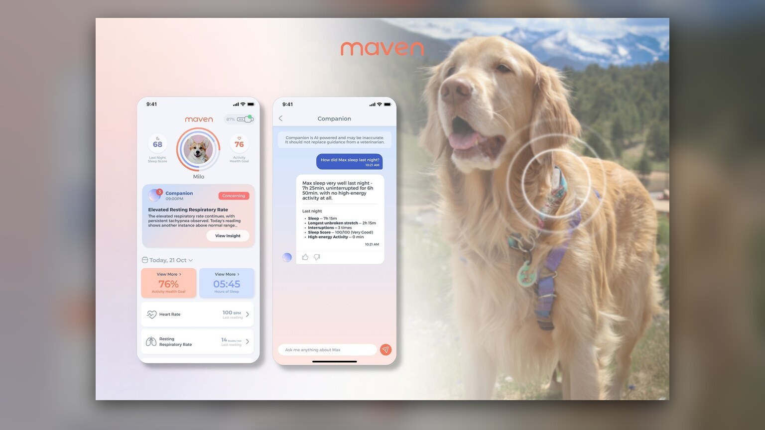 Maven Pet Launches AI Assistant Using Dog Collar Data