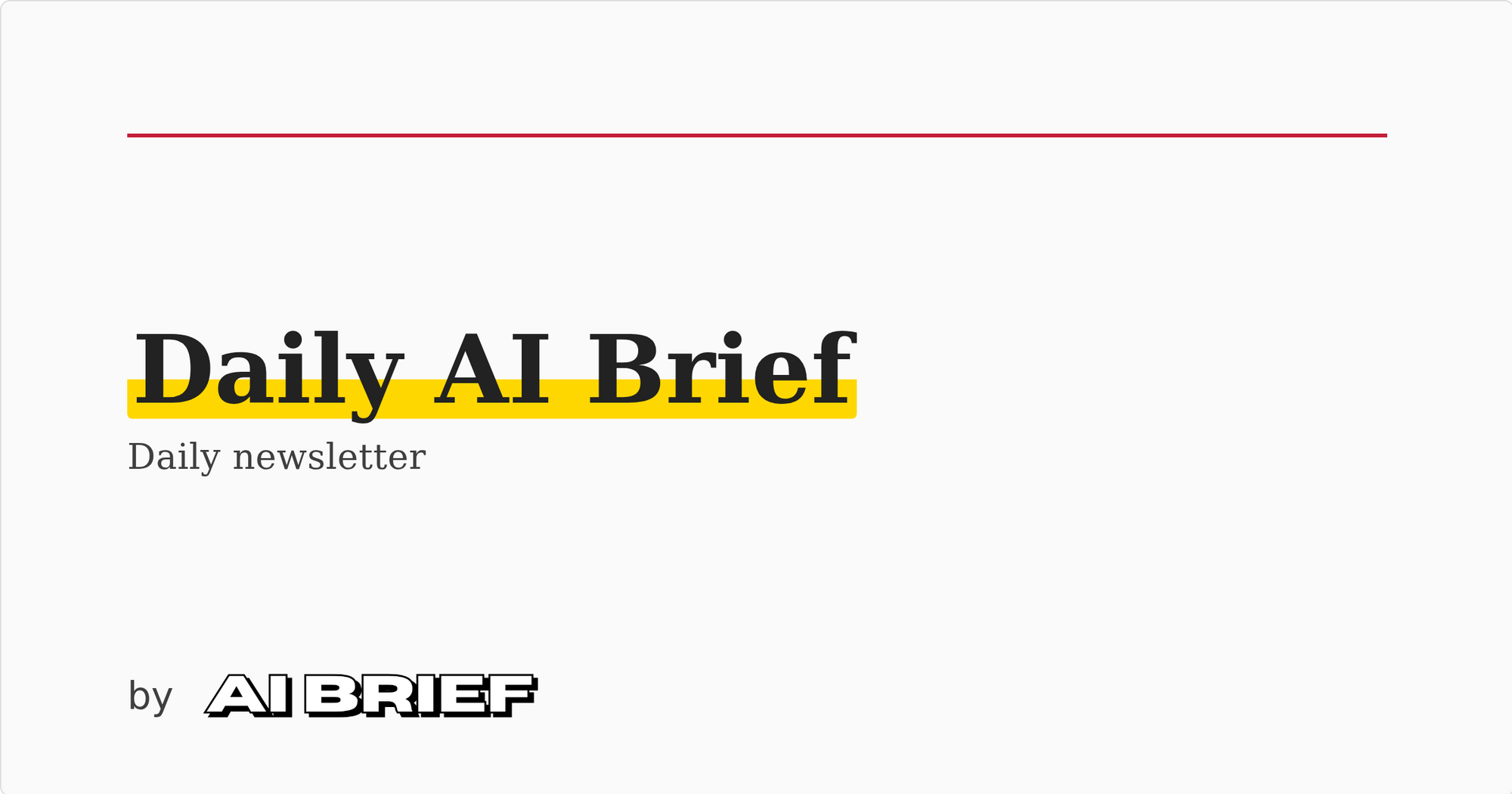 Daily AI Brief