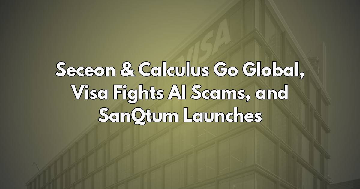 Seceon & Calculus Expand Globally, Sphinx Acquires Enigma, Visa's AI Security Plan - Cybersecurity AI Weekly #12